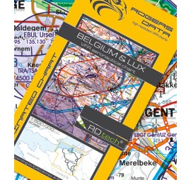 Sichtflugkarte Belgien & Luxemburg - 2024 ROGERS DATA