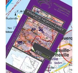 Sichtflugkarte Frankreich Nord-Ost 2024 - ROGERS DATA